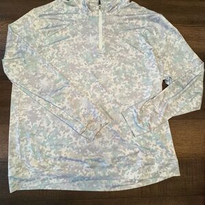 Men's Camouflage Performance 1/4 Zip- Gray